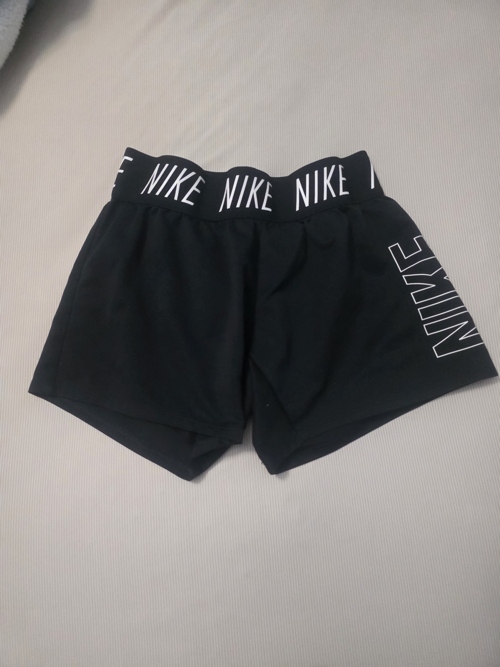 Nike Women's Black Logo Elastic Waist Shorts